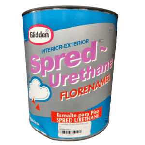 Florenameltile Red Spred Urethane 1 Galón. GLIDDEN