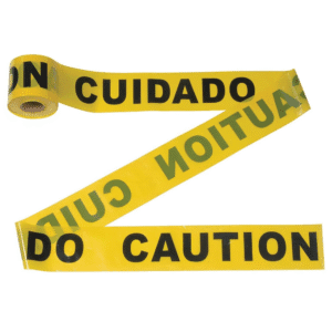 Cinta de Precaución de 3" X 1000' Color Amarilla con Mensaje (Cuidado/Caution). JOHNSON LEVEL & TOOL
