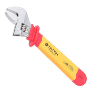 Llave Ajustable de 10" Cromada Forro de 1,000 Voltaje. TACTIX - Imagen 1