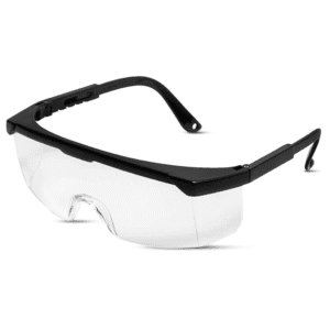 Anteojo Seguridad Claro con Borde Color Negro. UNIKRAFT
