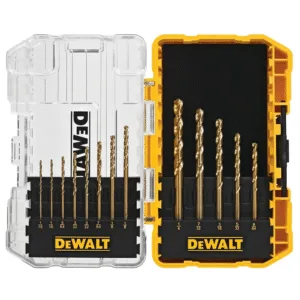 Broca HSS Acero Titanio de 1/16 A 1/4 Juego de 13 Piezas. DEWALT