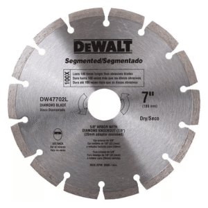 Disco Diamante de 7" X 5/8 Segmentado. DEWALT - Imagen 1