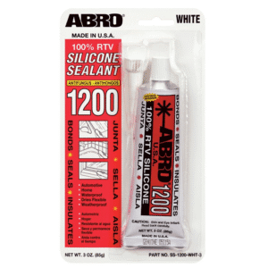 Silicon RTV de 3 Onzas Color Blanco 100% ADH Sellador. ABRO