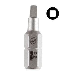 Punta Atornillador Cuadrada de 1/4 - Hexagonal R-3 X 1" (Pack 5 C/U). BIANDITZ - Imagen 1