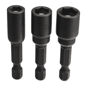 Socket Magnético de Impacto de 1/4 - Hexagonal 1/4, 5/16, 3/8 X 1-3/4 con Juego de 3 Piezas. CRAFTSMAN