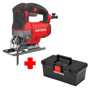 COMBO - CRAFTSMAN - Caladora Orbital Variable de 0 a 3,200 Cortes por Minuto de 6.0 Amperios 120V más Caja para Herramientas