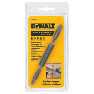 Punta Atornillador Mixto de 1/4 - Hexagonal, 6 en 1 Juego de 6 Piezas. DEWALT