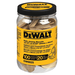 Galleta Empalmadora #20 Madera para DEWDW682K Pack de 100 Piezas. DEWALT