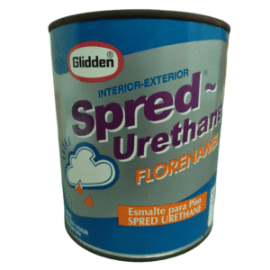 Florenameltile Red Spred Urethane 1/4 Galón. GLIDDEN