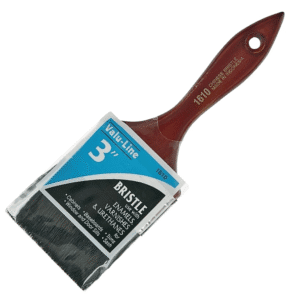 Brocha de 3" Fibra Natural para Pintura Aceite con Mango Madera. LINZER PRODUCTS