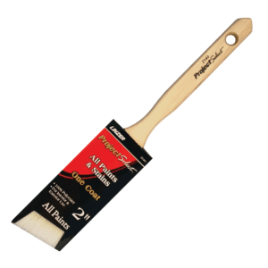 Brocha de 2" Poliéster Angular con Mango Madera Natural. LINZER PRODUCTS