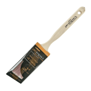 Brocha de 2" Poliéster Angular Pro con Mango Madera Natural. LINZER PRODUCTS