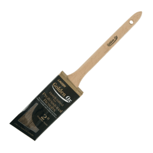 Brocha de 2" Fibra Natural Angular Pro con Mango Madera Natural. LINZER PRODUCTS