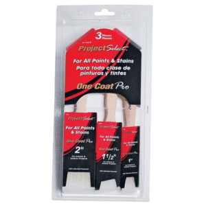 Brocha con Mango Madera de 1", 1-1/2, 2" Juego de 3 Piezas. LINZER PRODUCTS