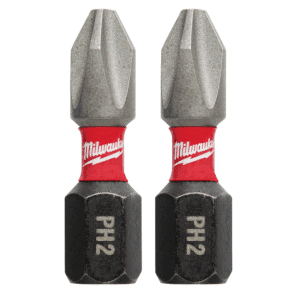 Punta Atornillador de Impacto PHI de 1/4 - Hexagonal #2 X 1" (Pack 2C/U). MILWAUKEE