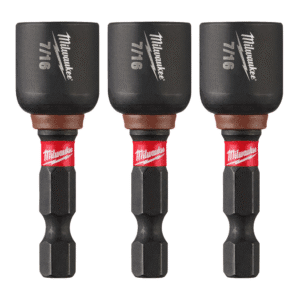 Socket Magnético de Impacto de 1/4 - Hexagonal 7/16 X 1-7/8 (Pack 3C/U). MILWAUKEE