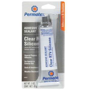 Silicon RTV de 3 Onzas Color Claro 100% ADH Sellador. PERMATEX