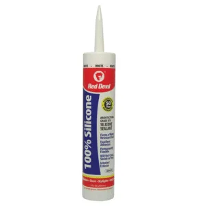 Silicon de Tubo Color Blanco de 10.1 Onzas 100%. RED DEVIL