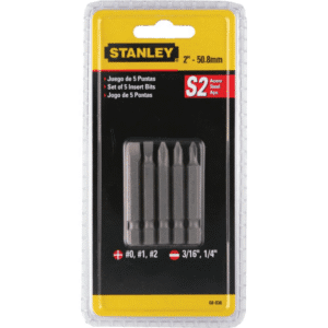 Punta Atornillador PHI de 1/4 - Hexagonal #2 X 2" S2 (Pack 5C/U). STANLEY - Imagen 1