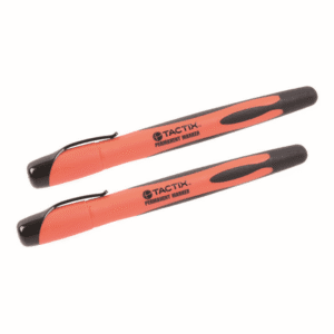 Marcador de Tinta Color Negro con Punta Fina 2 Piezas. TACTIX