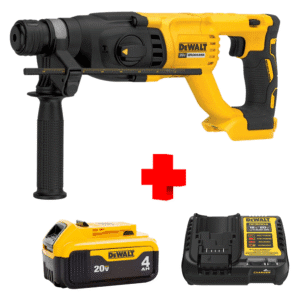 COMBO - DEWALT - Rotomartillo SDS Plus 1" más Cargador y Batería de 4 Amperios