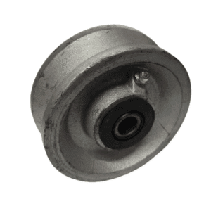 Rueda de Hierro Guía V Riel de 4" 1-1/2 X 1/2 Eje Rodamiento 272KG. ALGOOD