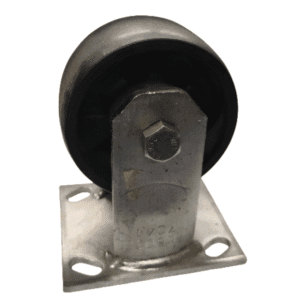 Rueda de Nylon Fija de 4" 2" con Capacidad 363K con Base Inoxidable. ALGOOD
