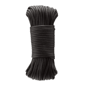 Soga Nylon Negra 5/32 X 50' Tipo Paracaidista. BARON MFG.