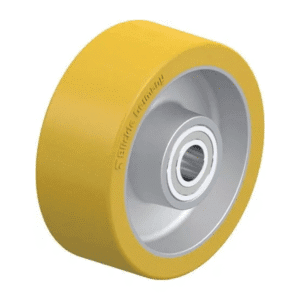 Rueda de 4" Suelta Poliuretano Núcleo Aluminio de 100 X 40 X 15MM 350KG con Rodamiento Bola. BLICKLE