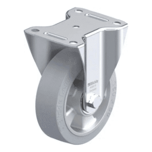 Rueda de 6" Fija Caucho Núcleo Aluminio de 150 X 50MM 400KG con Rodamiento Bola. BLICKLE