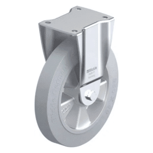 Rueda de 10" Fija Caucho Núcleo Aluminio 250 X 50MM 650KG con Rodamiento Bola. BLICKLE