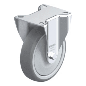 Rueda de 5" Fija Caucho Termoplástico de 125 X 32MM 125KG con Rodamiento Bola A.Hilo. BLICKLE