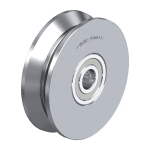 Rueda de 3" Suelta Acero Guía V Riel de 75 X 22 X 12MM 250KG con Rodamiento Bola. BLICKLE