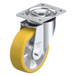 Rueda de 6" Giratoria Poliuretano Núcleo Aluminio 150 X 50MM 400KG con Rodamiento Bola. BLICKLE