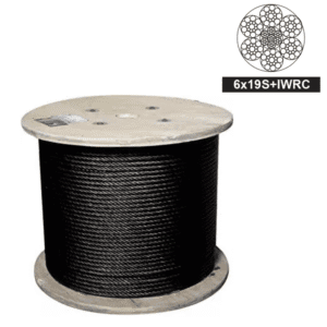 Cable Acero Negro Alma Acero 6 X 19(25) 5/8 Capacidad 34398Lbs. GENERICO