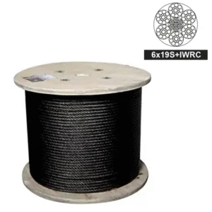 Cable Acero Negro Alma Acero 6 X 19(25) 5/8 Capacidad 34398Lbs. GENERICO