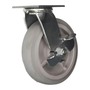 Rueda de Caucho Termoplástico Gira de 8" X 2" con Capacidad 340KG con Freno. PROSOURCE