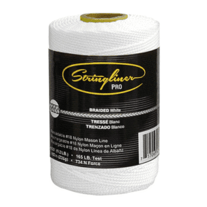 Hilo para Albañil #18 Blanco Nylon (Rollo 500'). STRINGLINER BY US TAPE