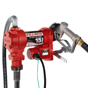 Bomba para Combustible 12V DC 1/4HP de 15 Galones por Minuto. FILL-RITE