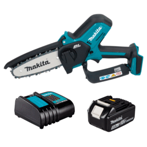 Motosierra Inalámbrica 18V LXT, Brushless, con Machete 6" y Cadena 3/8 X .043 con Ajuste Rápido sin Herramientas, 1 Batería 5.0 Amperios y Cargador. MAKITA - Imagen 1
