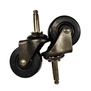 Rueda Caucho Gira 2" Negra Espiga Capacidad 40Kg. MINTCRAFT - Imagen 2