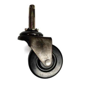 Rueda Caucho Gira 2" Negra Espiga Capacidad 40Kg. MINTCRAFT - Imagen 1