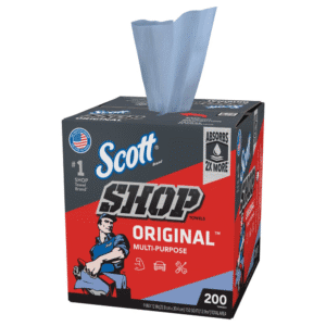 Toallas de Taller Color Azul Scott Caja 200 de 10" X 13" (180 Pie2). SCOTT-KIMBERLY CLARK