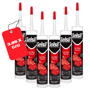 COMBO – SELSIL – Adhesivo de Alta Resistencia Color Blanco de 290ML, Ultra Tack - Precio Especial X 6 Unidades