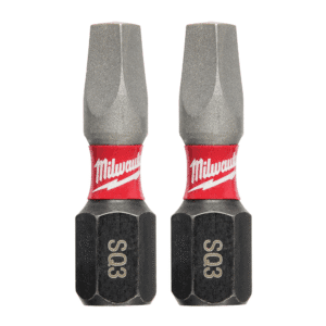 Punta Atornillador Cuadrada de 1/4 Hexagonal R-3 X 1" Impacto. MILWAUKEE