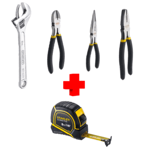 COMBO - STANLEY - Juego Alicate y Llave más Cinta Métrica - Imagen 1