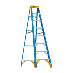 Escalera Tijera Fibra 8' Tipo I 250 Lbs. WERNER