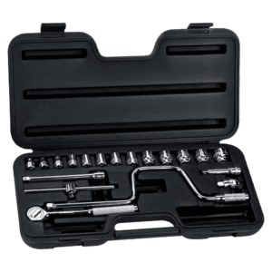 Socket Corto Caja Std P-3/8 de 1/4 a 7/8 6PT con Juego de 20 Piezas. STANLEY - Imagen 1