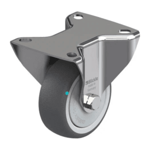 Rueda 3" Fija Inoxidable Poliuretano Termoplástico 80 X 32MM 150KG Rodamiento Bola A.Hilo. BLICKLE - Imagen 1