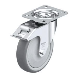 Rueda 5" Giratoria Caucho Termoplástico 125 X 32MM 125KG Rodamiento Bola A.Hilo. BLICKLE - Imagen 1